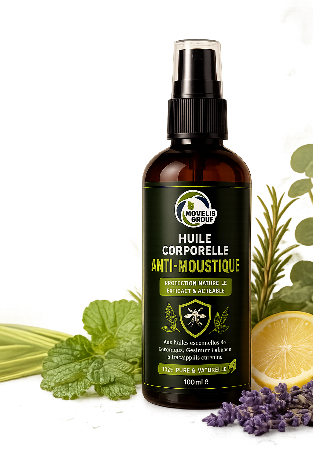Huile Corporelle Anti-Moustique